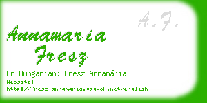 annamaria fresz business card